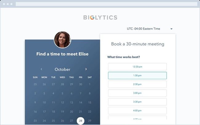 HubSpot Meetings Tool Free Scheduling App
